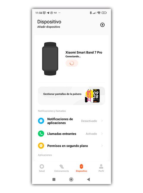 notificaciones de aplicaciones reloj