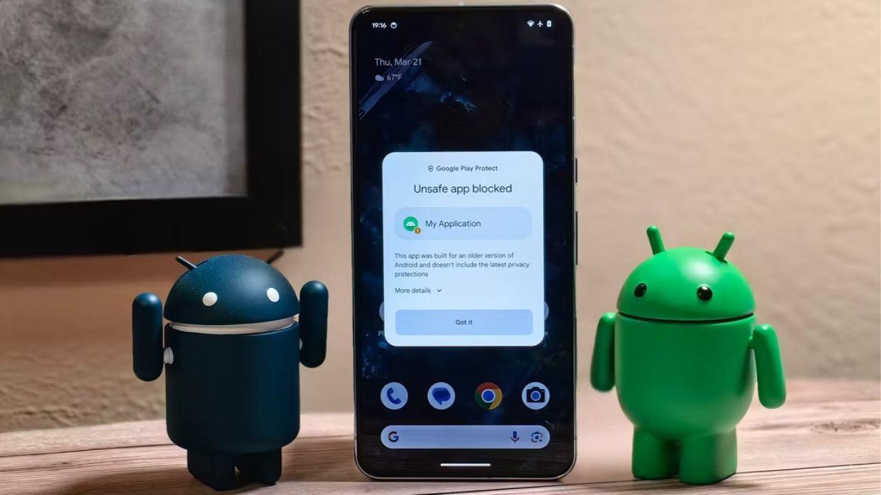 Android 15 apps bloqueadas
