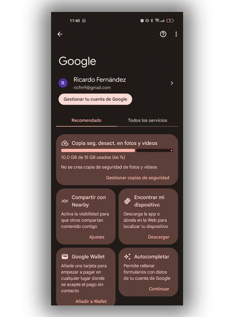 encontrar dispositivo Android ajustes Google