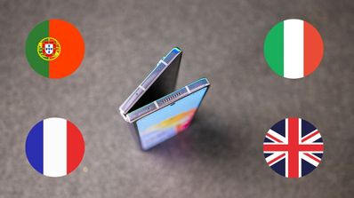 Galaxy fold5 banderas países