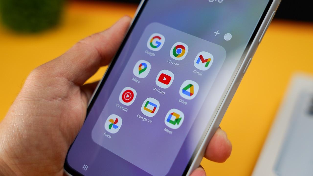 Samsung galaxy a35 pantalla apps de google