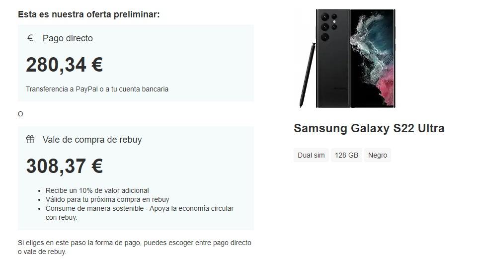 samsung Galaxy s22 ultra precio