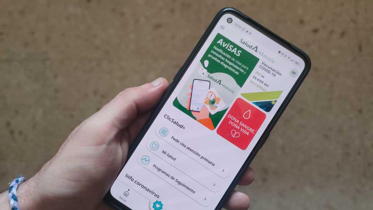 app salud Andalucía tarjeta médico móvil