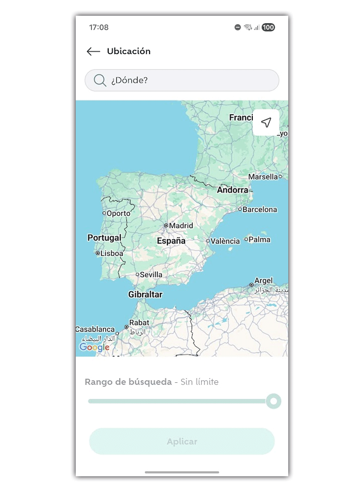 buscar en wallapop por ubicacion
