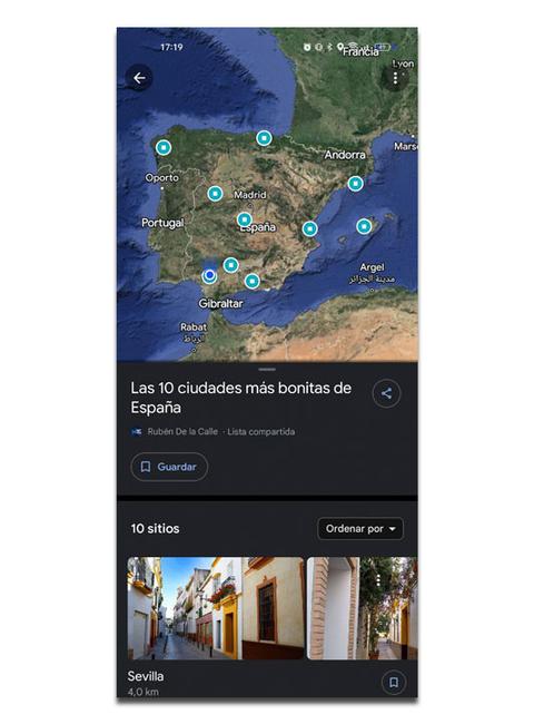 ciudades mas bonitas espana mapa google maps