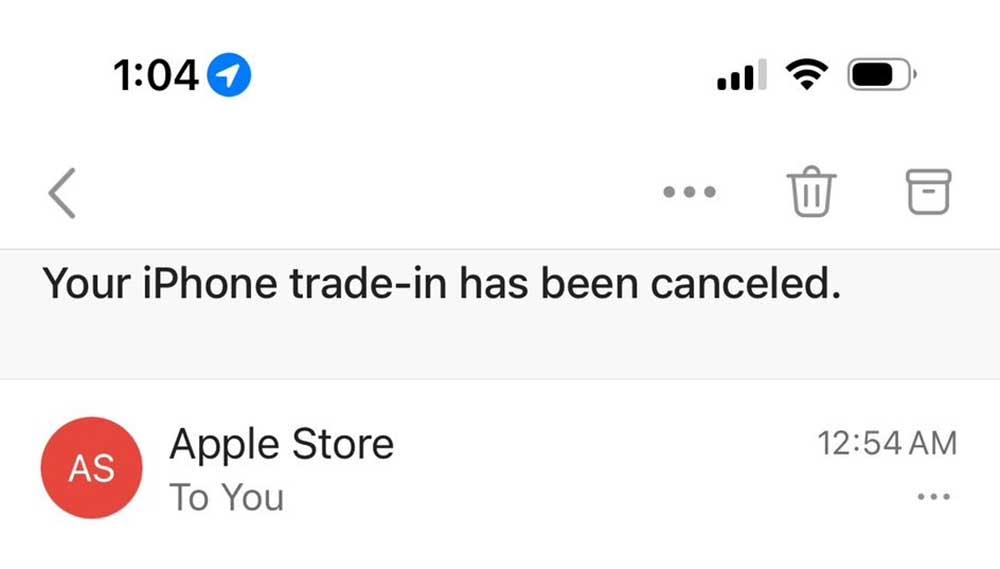 confuso mensaje Apple
