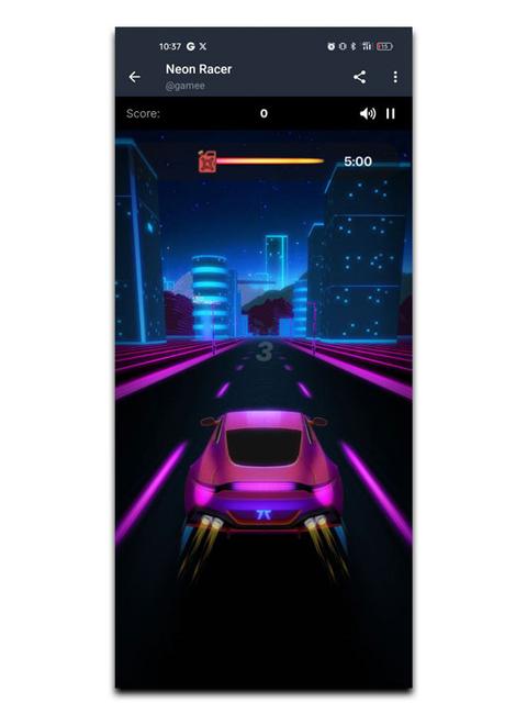 juegos Telegram Neon Racer