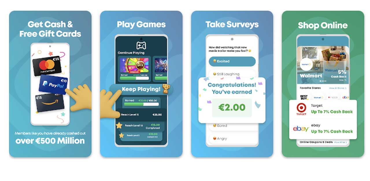 Capturas de Swagbucks de Google Play Store