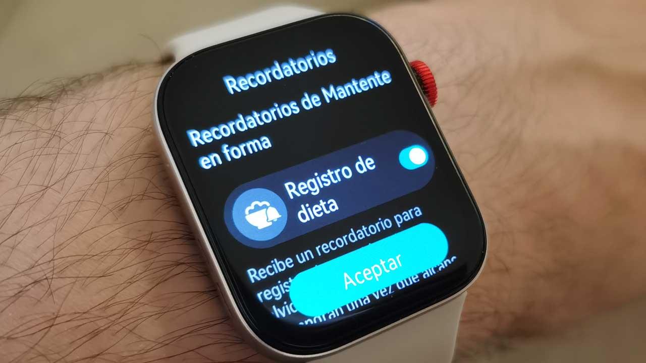 recordatorios Huawei Watch Fit 3