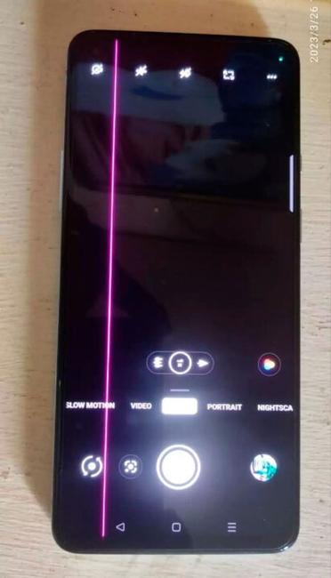 Oneplus with pink line