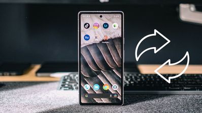 Google pixel 7a flechas de actualizar
