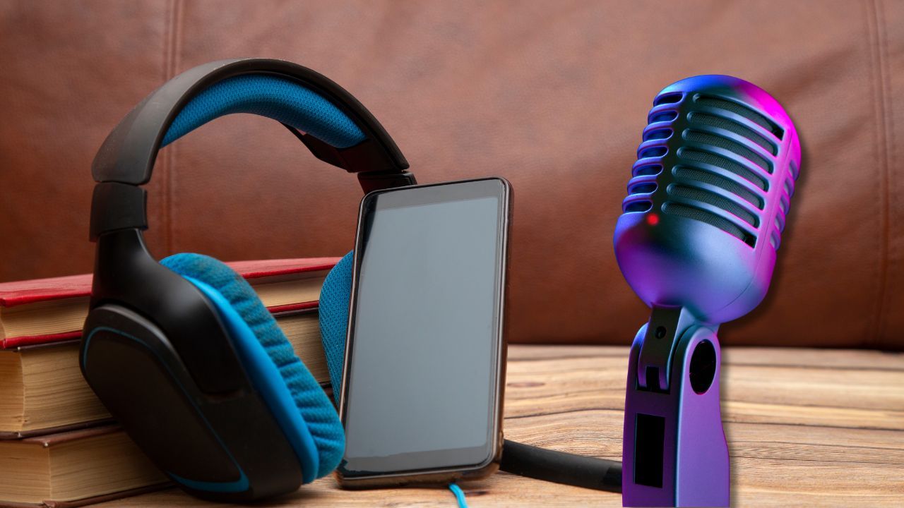 Audiolibros con micrófono auriculares y moviles