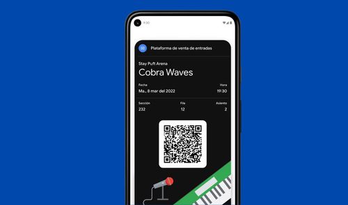 Destacada Teléfono con wallets para entradas