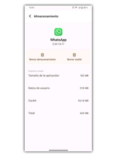 cache de whatsapp