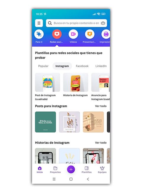 canva historias Instagram