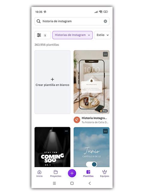canva historias instagram plantilla