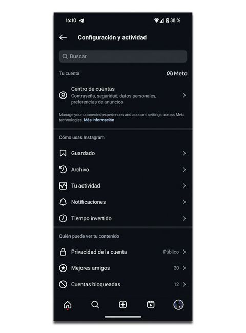 perfil publico Instagram