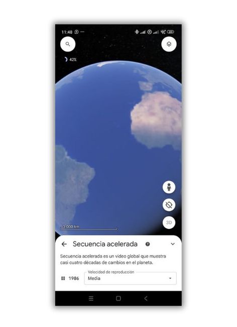 google earth secuencia acelera