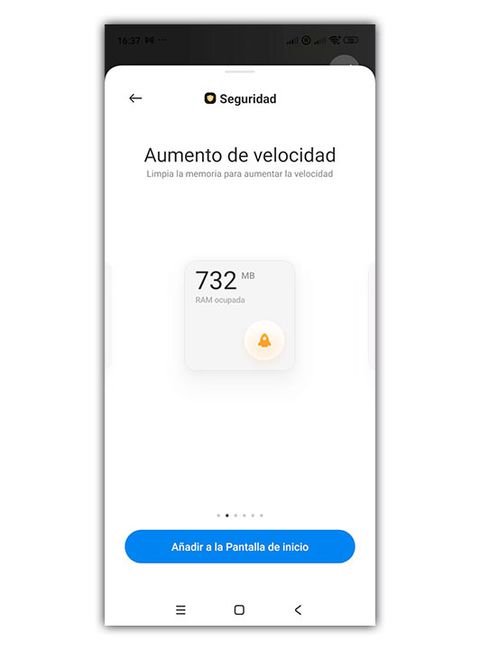 widget velocidad móvil