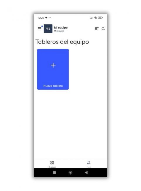 App organización visual Miro Nuevo Tablero