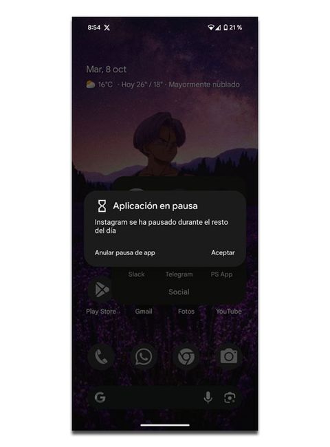 Cómo pausar notificaciones