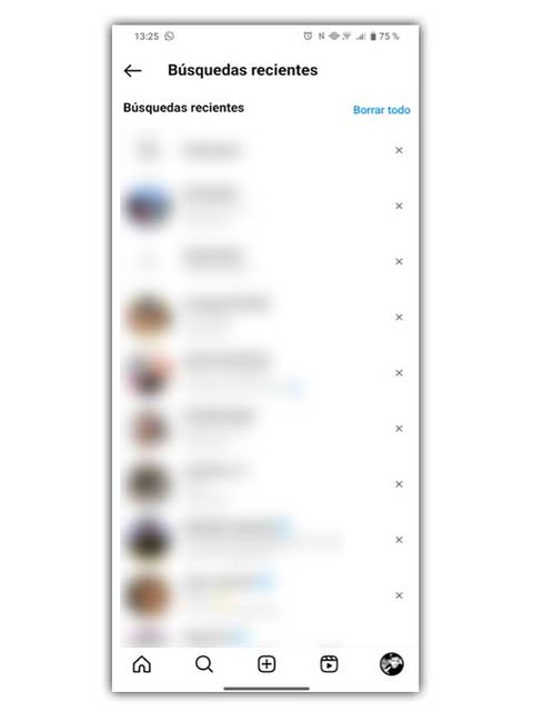 historial instagram