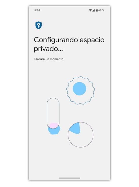 configurar espacio privado en android