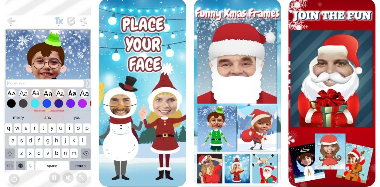 felicitacion navidad ios caras