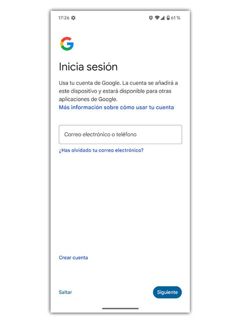 iniciar sesion cuenta google