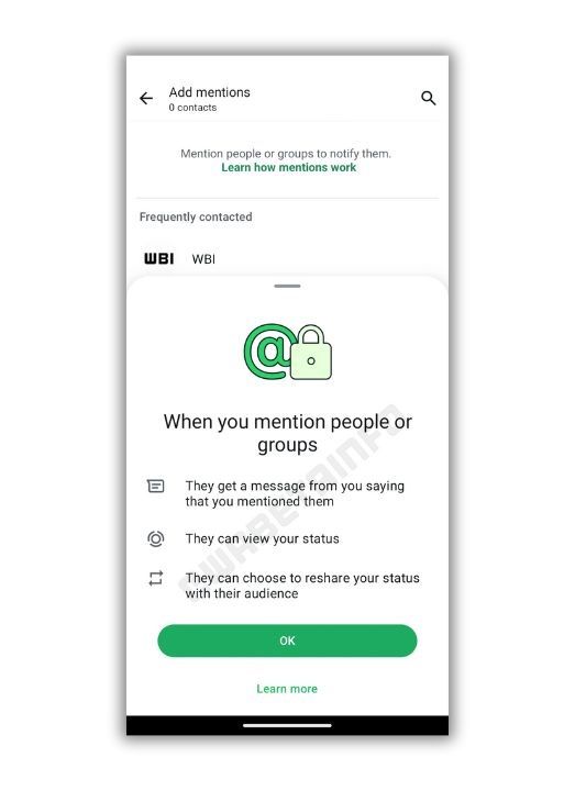 menciones personas grupo whatsapp