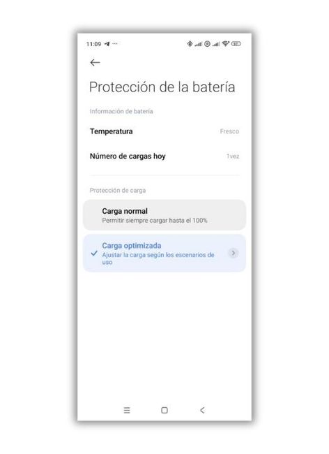 proteccion bateria carga optimizada