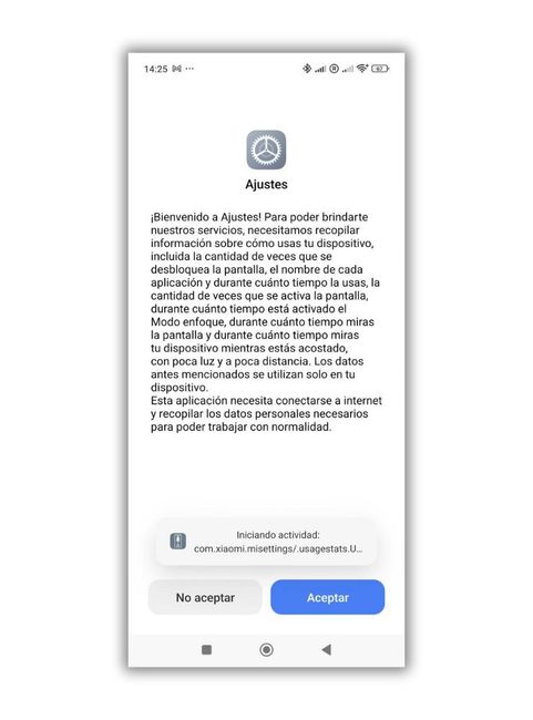 Activity Launcher Panel Ajustes