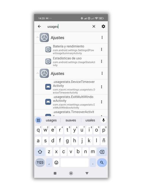 Activity Launcher servicios Usages
