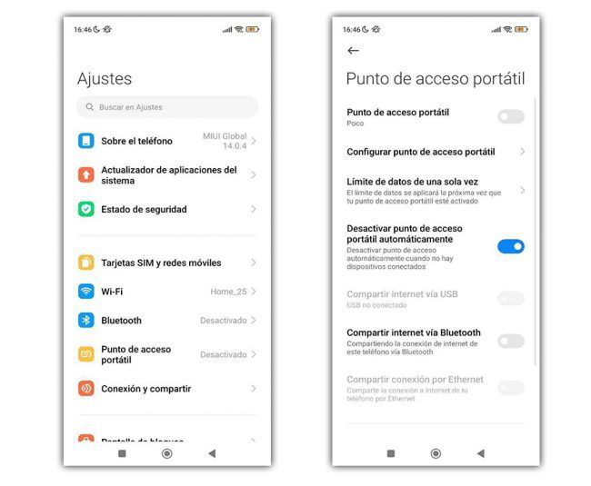 Cómo compartir datos en móviles Xiaomi