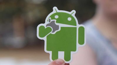 pegatina android apple