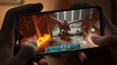 Samsung galaxy A16 jugando