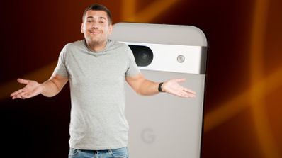 google pixel 8a persona encogiendose de hombros
