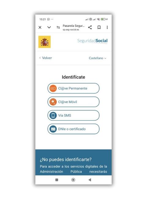 identificarte forma segura seguridad social