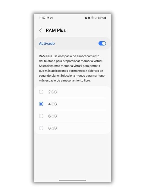 ram plus activado elegir memoria