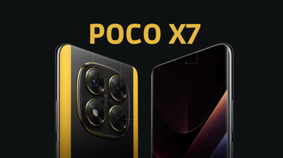 POCO X7 vista delantera y trasera