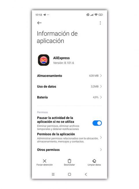 desinstalar app
