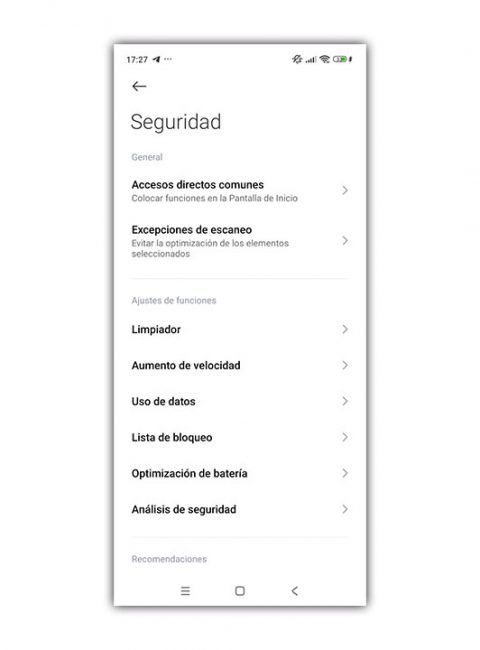 seguridad Android ajuste