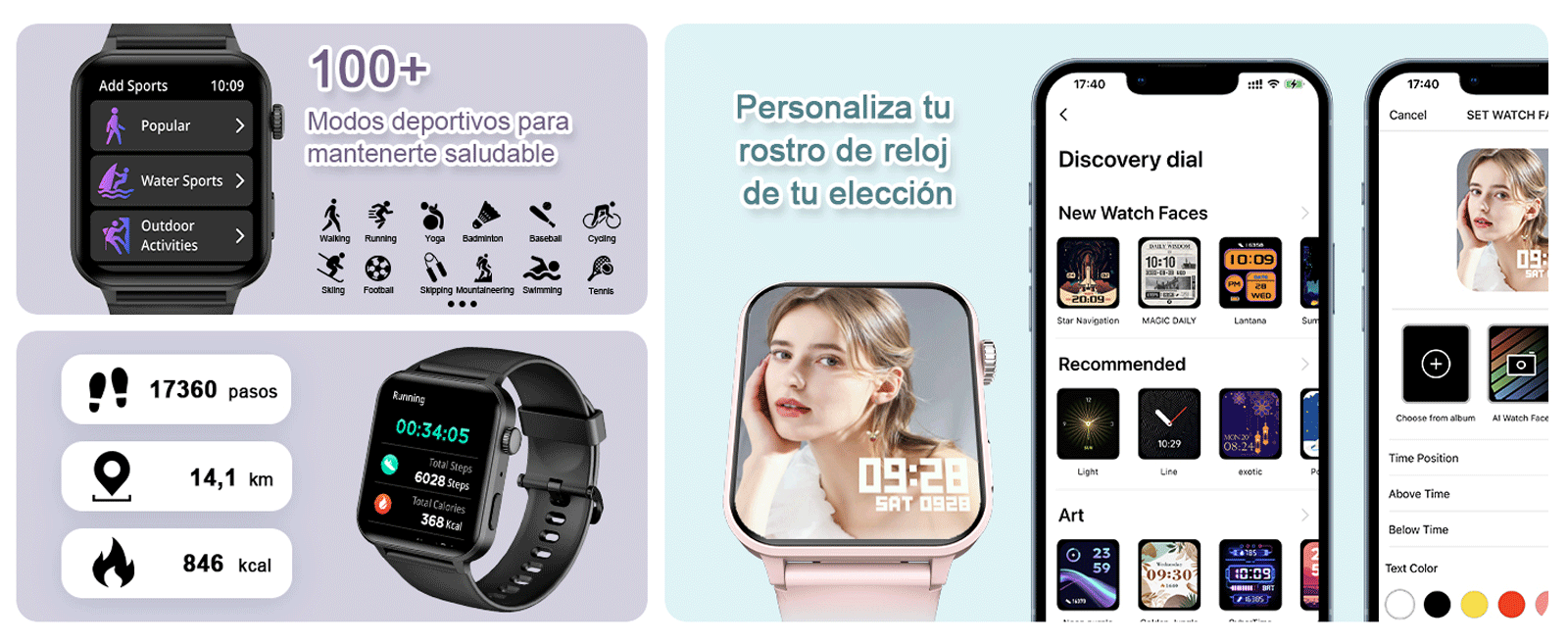 Funciones del reloj IOWODO R30Pro