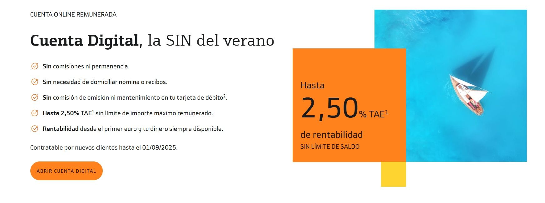 Oferta cuenta Online de Bankinter