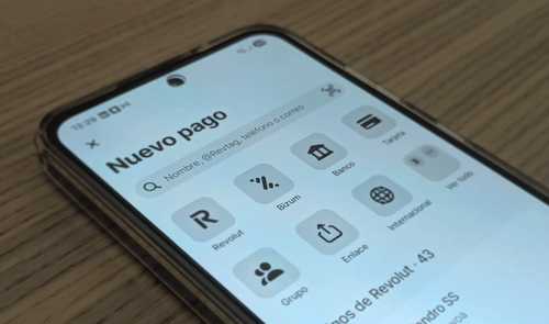 Icono Bizum en la app de Revolut