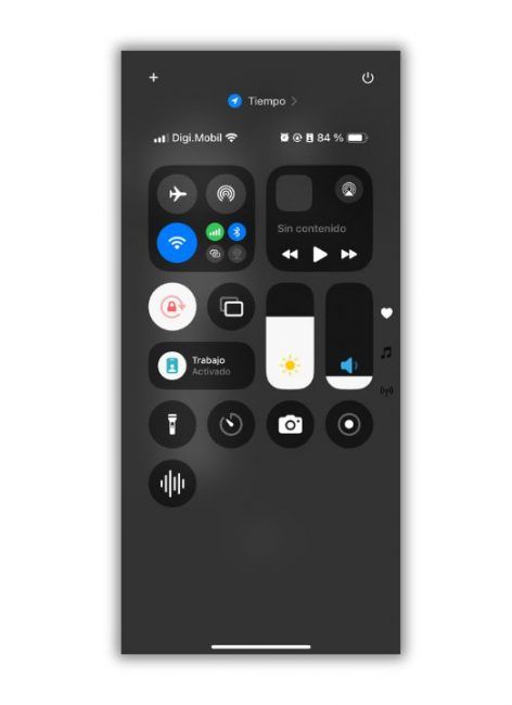 centro control iphone