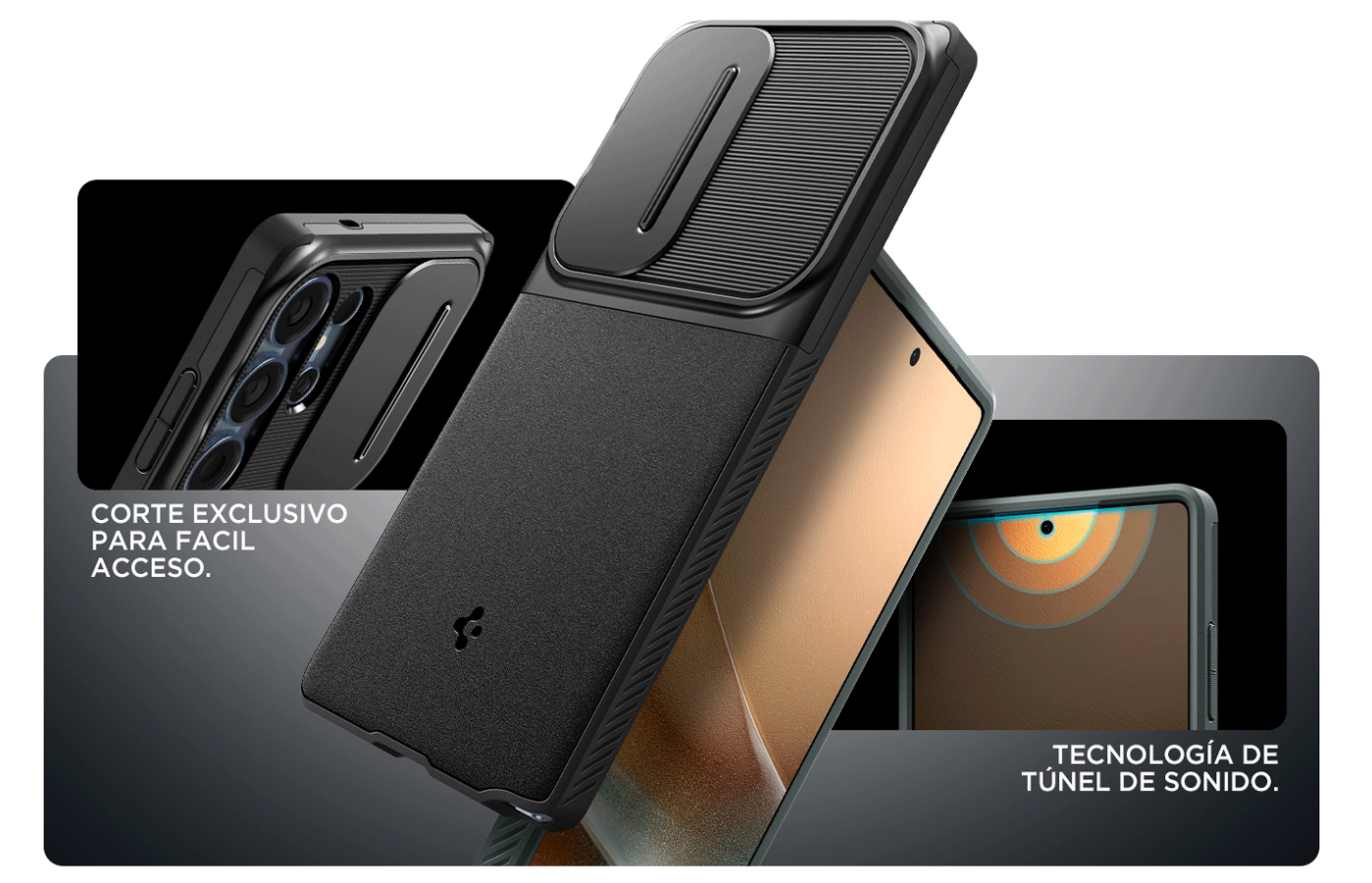 Funda Spige Optik Armor en el Samsung Galaxy S25 Ultra