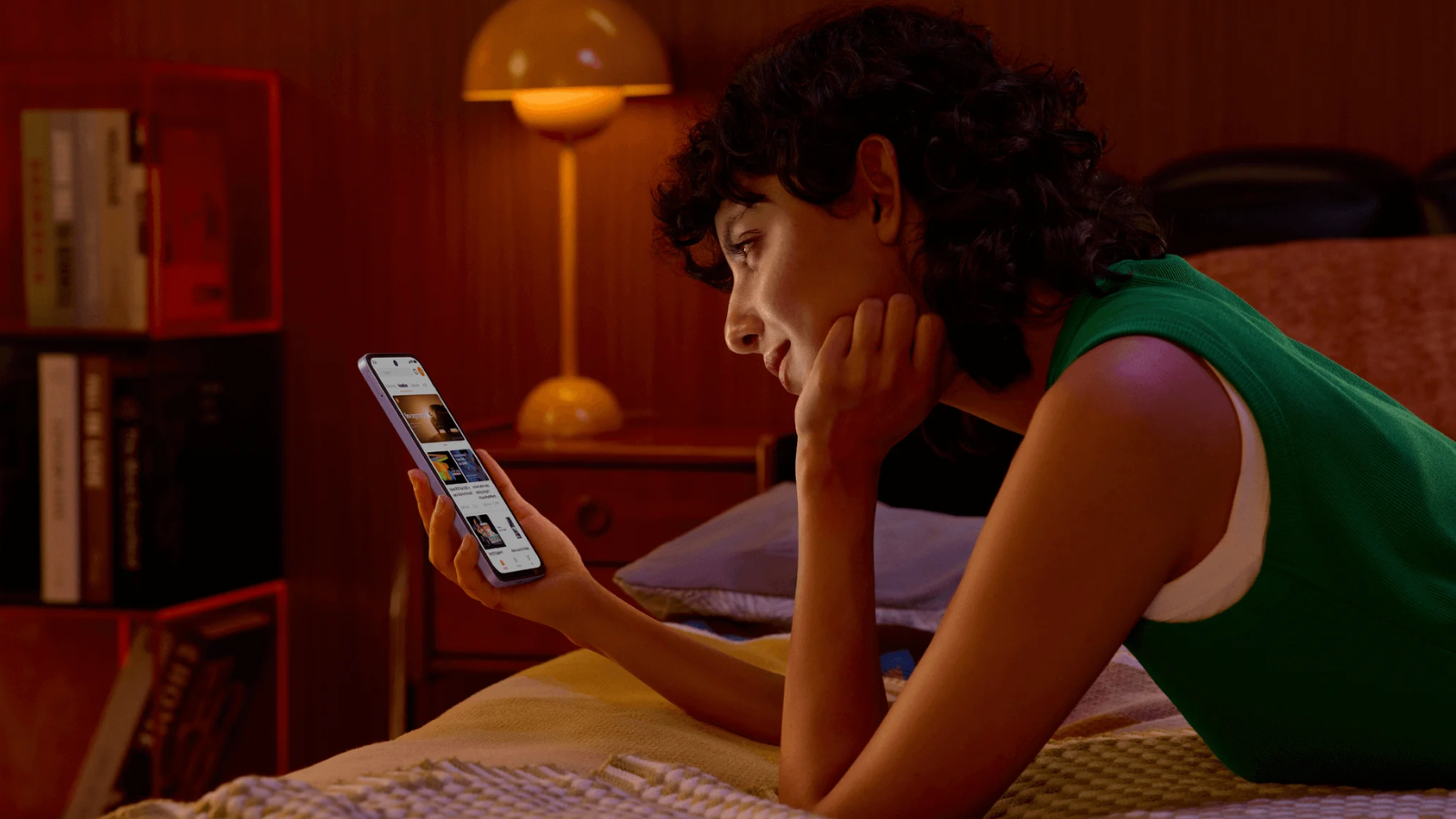 Pantalla del Redmi 15 encendida