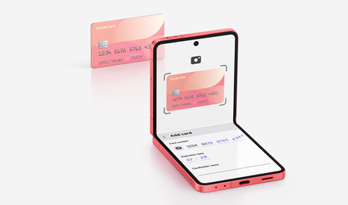 Samsung Wallet en un Galaxy Z Flip