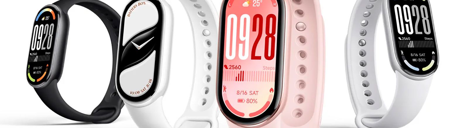 Distintas variantes de la Xiaomi Smart Band 10